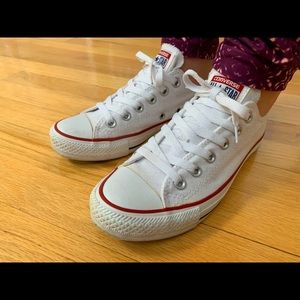 White Converse Allstars